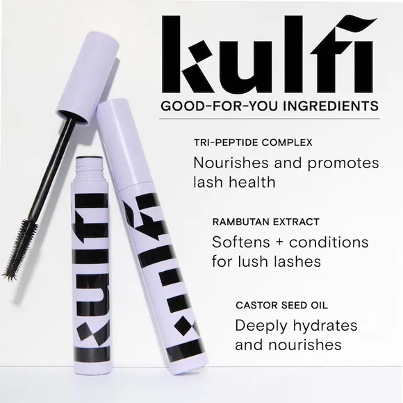 Kulfi Beauty Badi Lash Smudge-Proof Volumizing Tubing Mascara | Black | NIB - Picture 8 of 10